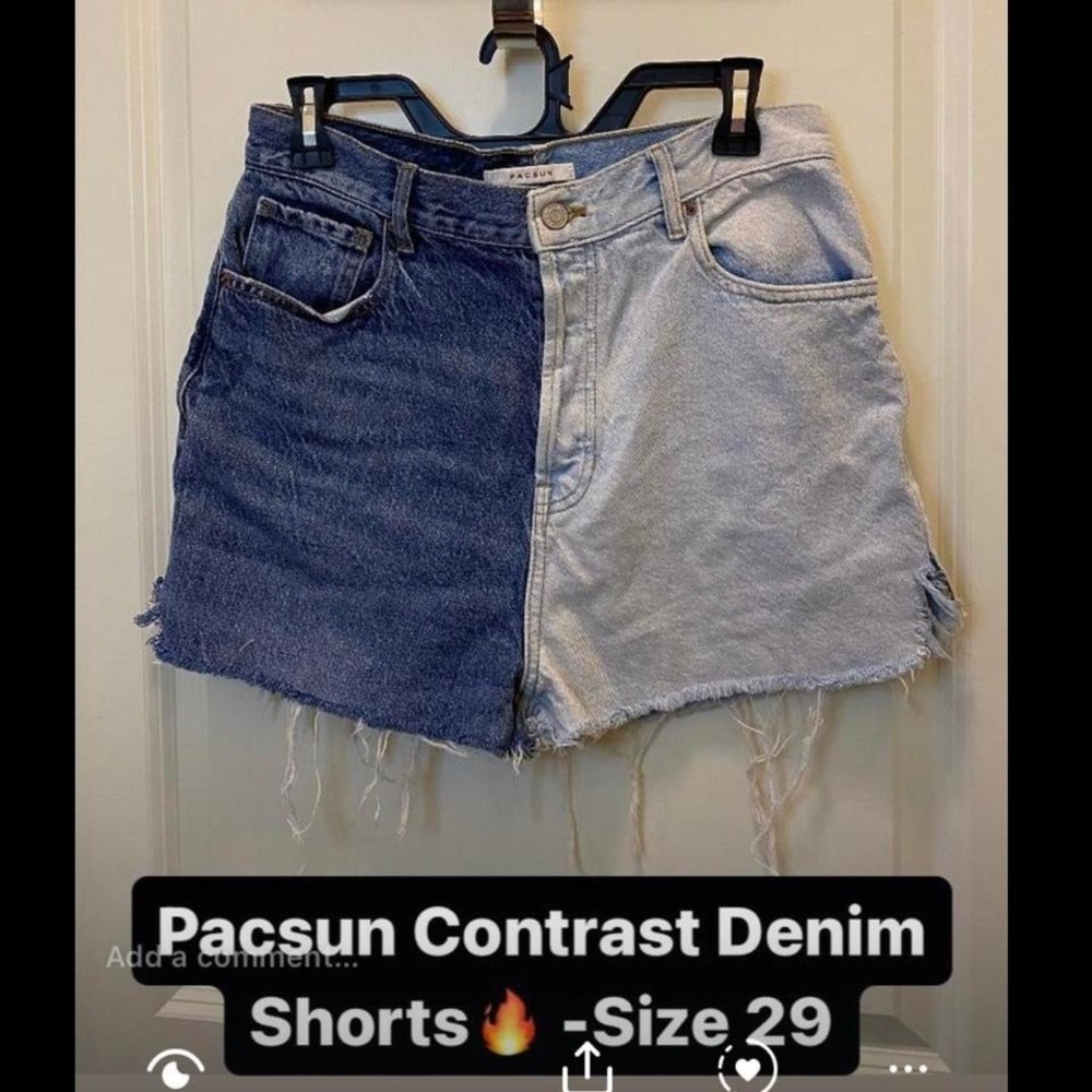 PACSUN CONTRAST SHORTS SIZE 27